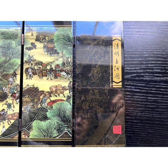 6 panel folding screen, Chinese Symphonic Picture Riverside Scene - Picture 6 of 15